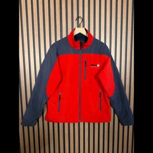 Storm Creek Jacket Medium Mens Red Blue Cail Colorado Stretch Zip Up